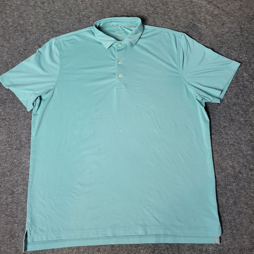 Johnnie-O Prep-Formance Polo Shirt Mens Size XL ‘Birdie’ Solid Teal Green